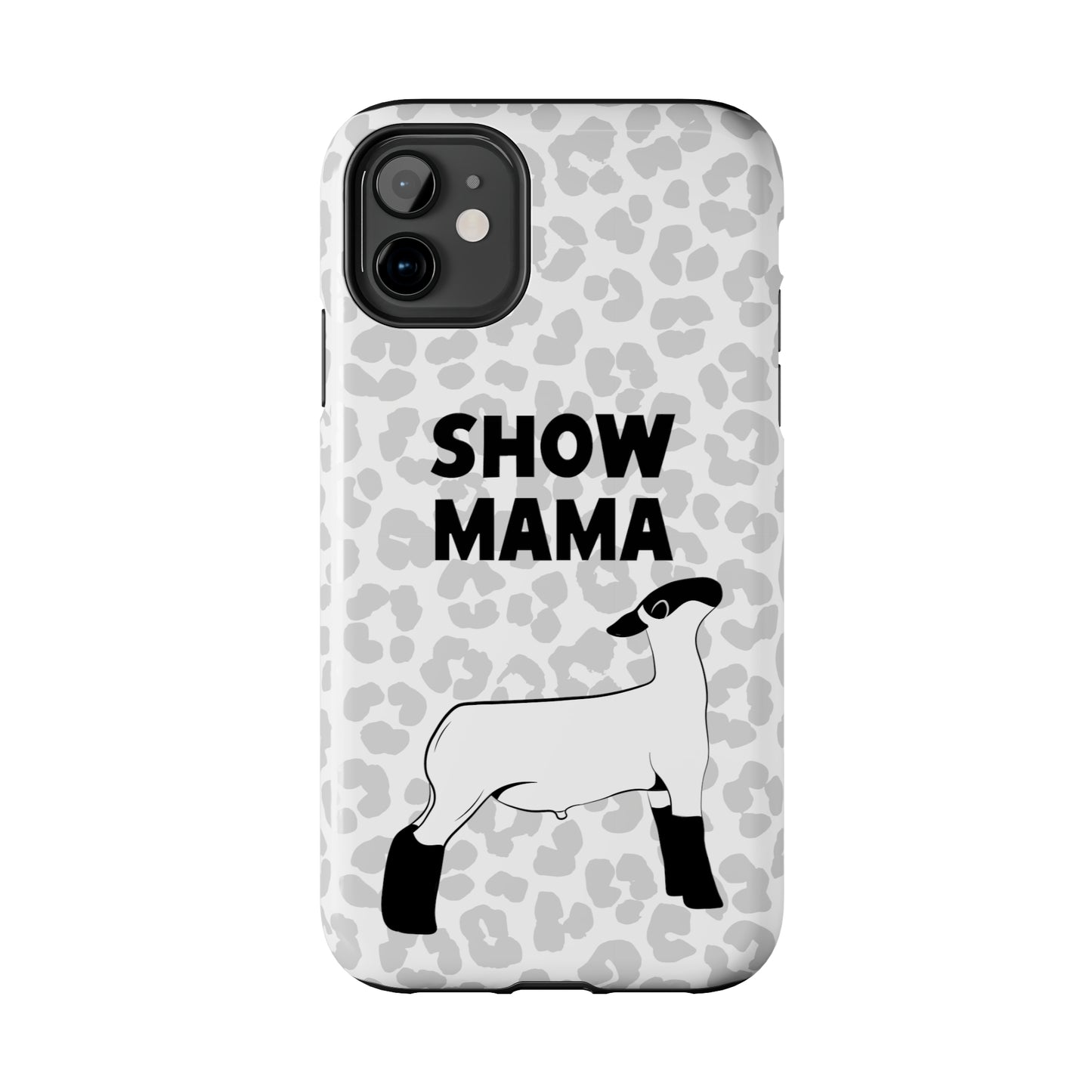 Show Mama Lamb Leopard Print Phone Cases | Livestock Phone Case | Livestock Gifts for Her | Lamb and Sheep Phone Case