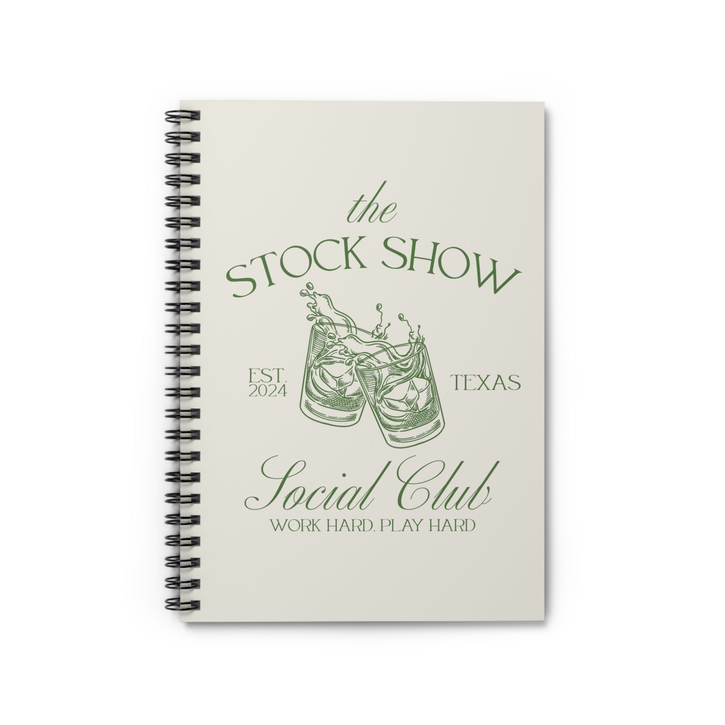 The Stock Show Social Club Spiral Notebook (Tumblers) | Livestock Country Club | Stock Show Style | 4H Club Gifts