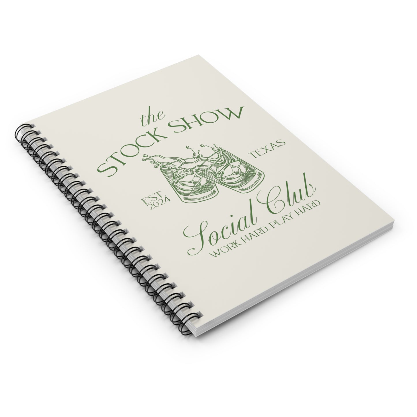The Stock Show Social Club Spiral Notebook (Tumblers) | Livestock Country Club | Stock Show Style | 4H Club Gifts