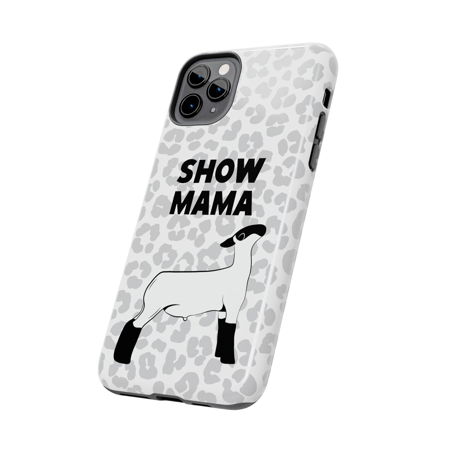 Show Mama Lamb Leopard Print Phone Cases | Livestock Phone Case | Livestock Gifts for Her | Lamb and Sheep Phone Case