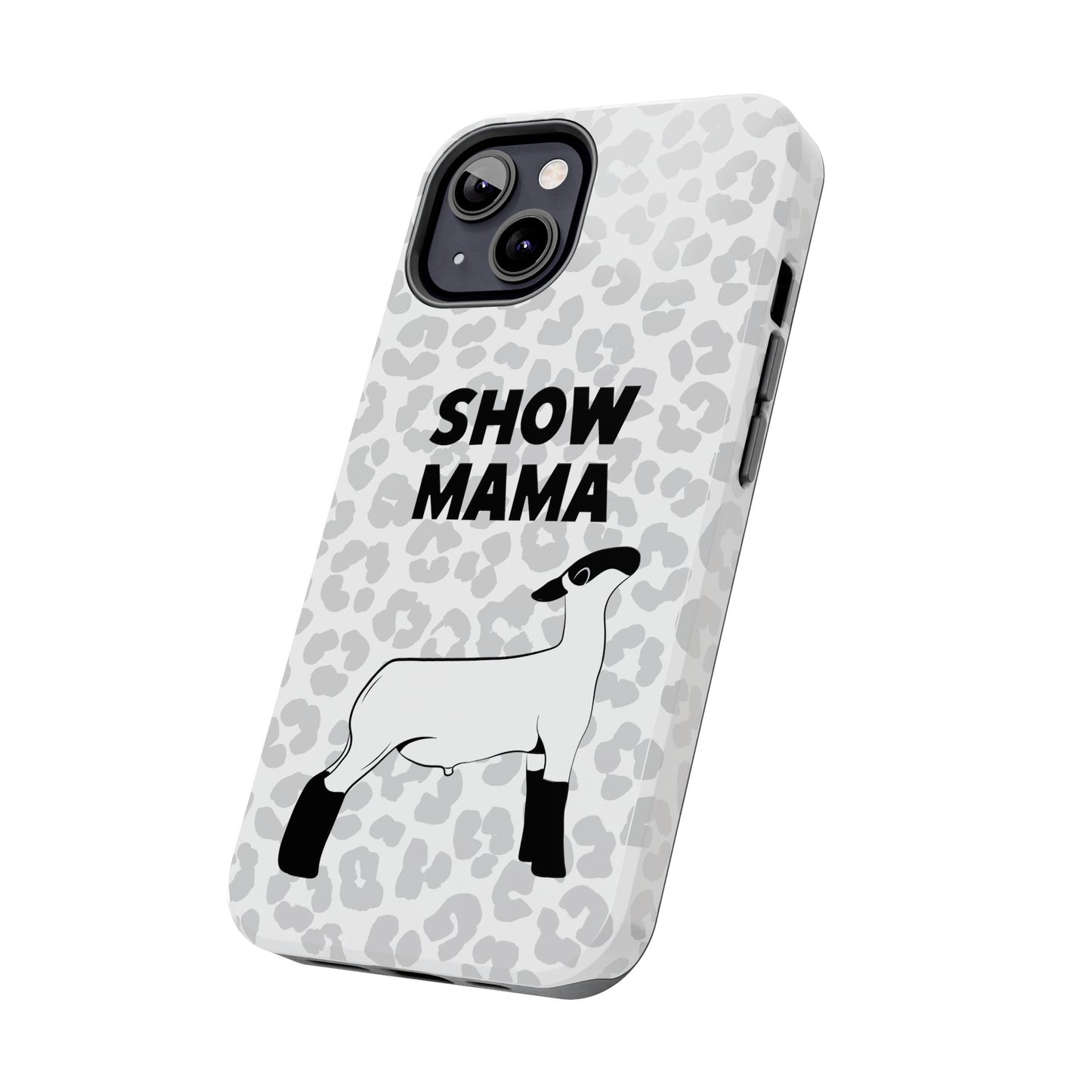 Show Mama Lamb Leopard Print Phone Cases | Livestock Phone Case | Livestock Gifts for Her | Lamb and Sheep Phone Case