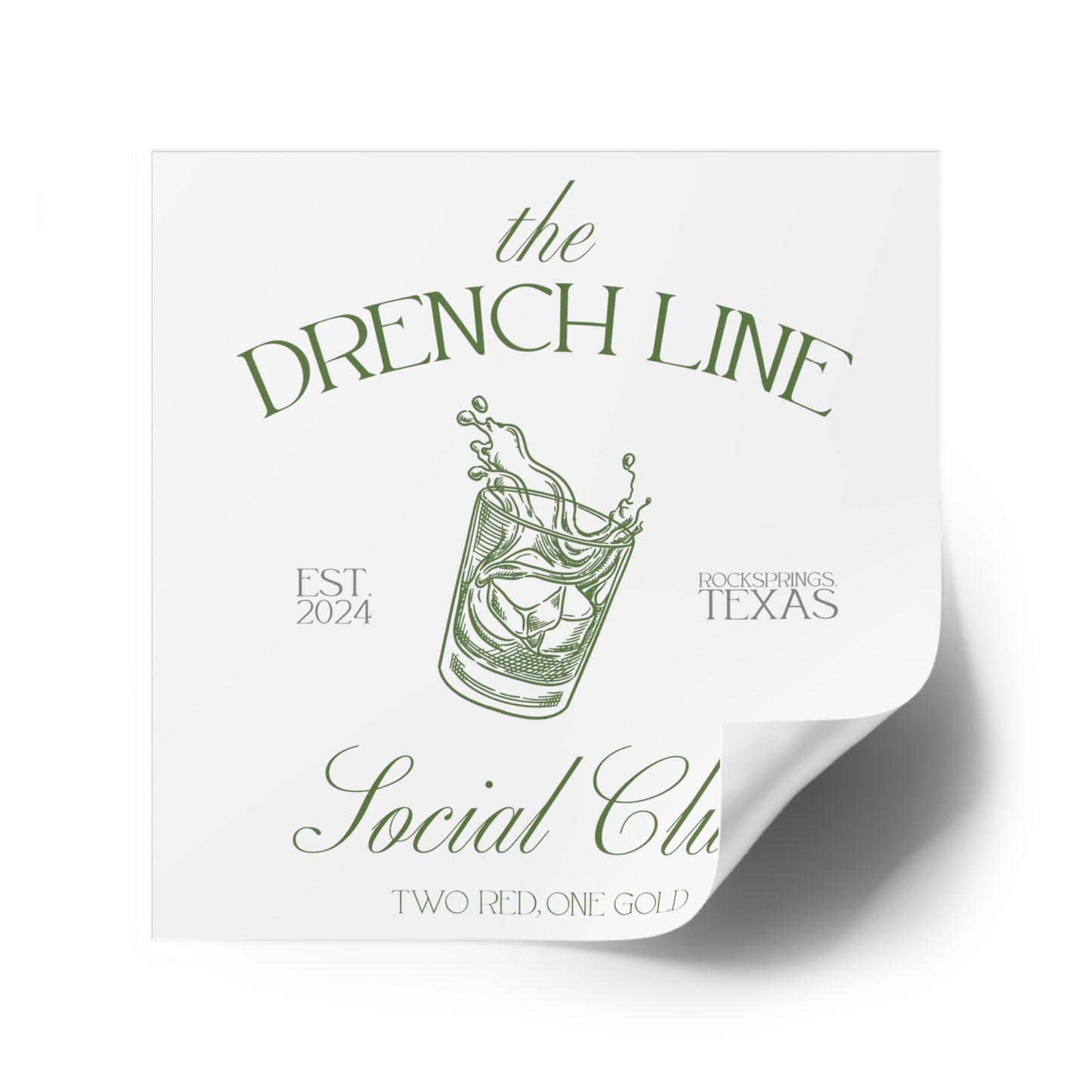 The Drench Line Social Club Indoor\Outdoor Stickers | Livestock Country Club | Stock Show Mom Style | Show Lamb | Show Goat | 4H & FFA