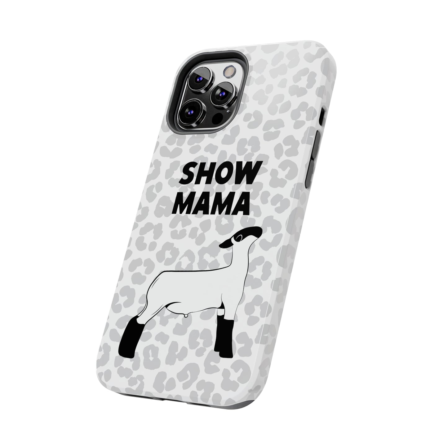Show Mama Lamb Leopard Print Phone Cases | Livestock Phone Case | Livestock Gifts for Her | Lamb and Sheep Phone Case
