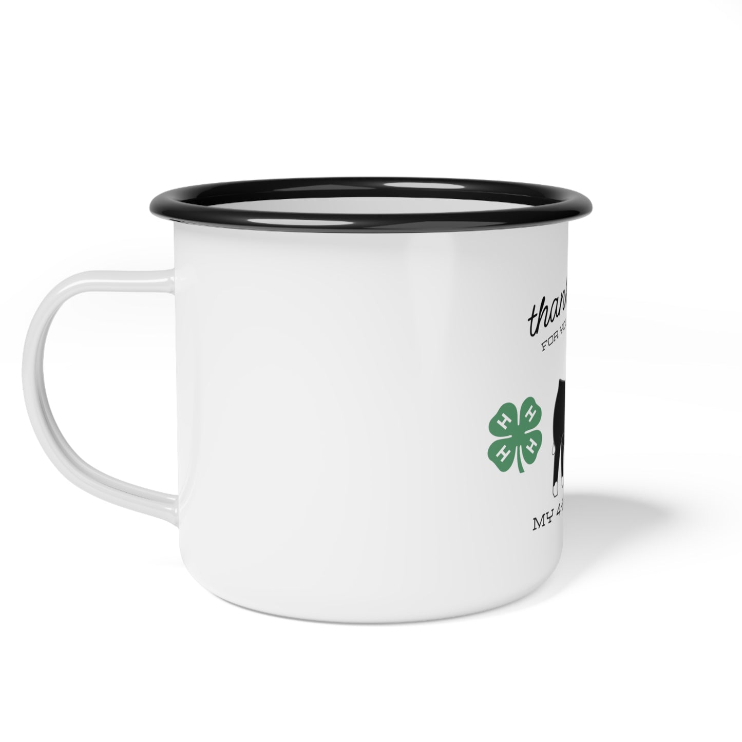 Thanks A Latte 4H Club Buyers Gift | Baldie Show Steer Buyer Gift | 4-H Clover | County Fair Buyers Gift | Livestock Thank You Gift