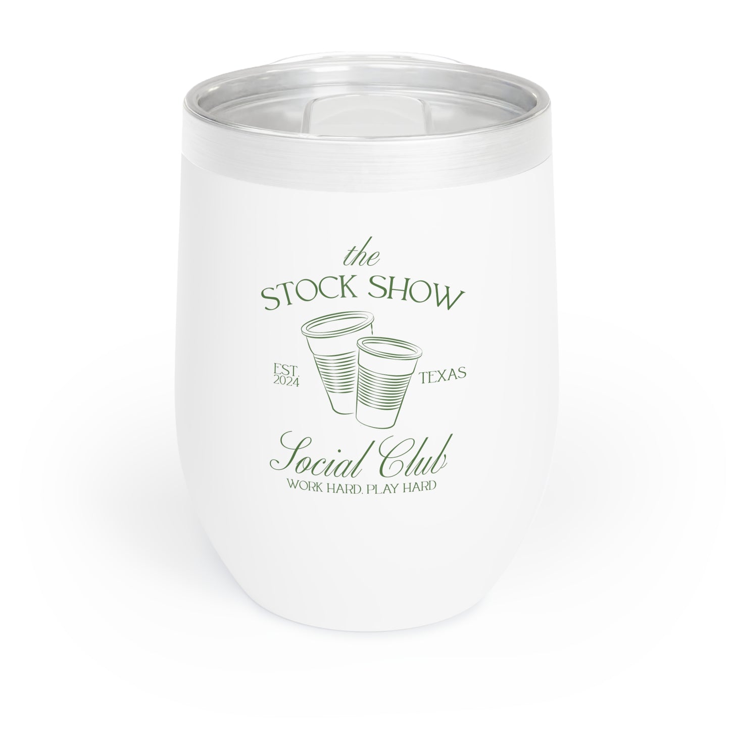 The Stock Show Social Club Wine Tumbler (Solo Cups) | Livestock Country Club | Stock Show Mom Style | 4H & FFA Gifts