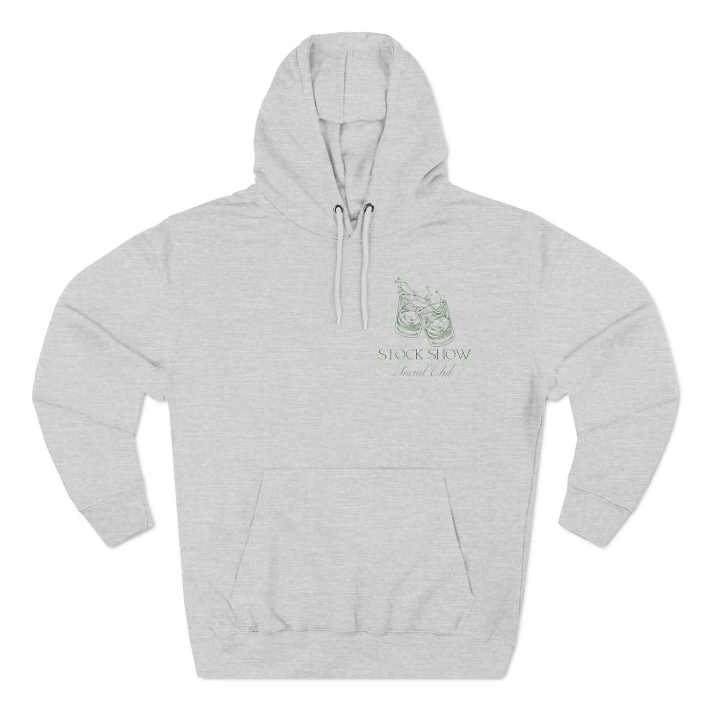 The Stock Show Social Club Fleece Hoodie (Tumbler Design) | Livestock Country Club | Stock Show Style | Show Lamb | Show Goat | 4H & FFA