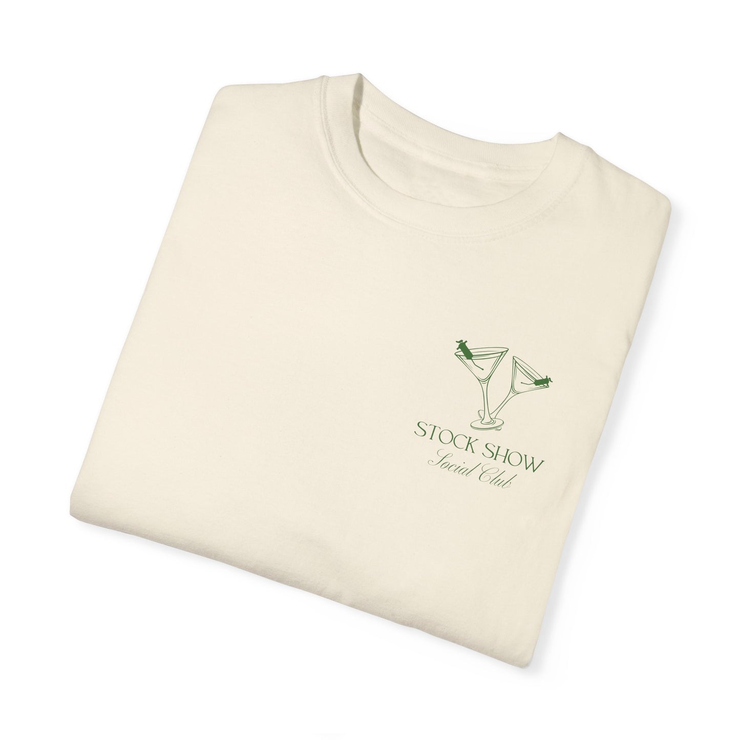 The Stock Show Social Club Unisex COMFORT COLORS T-shirt (Martini Design) | Livestock Country Club | Stock Show Mom Style | 4H & FFA Club