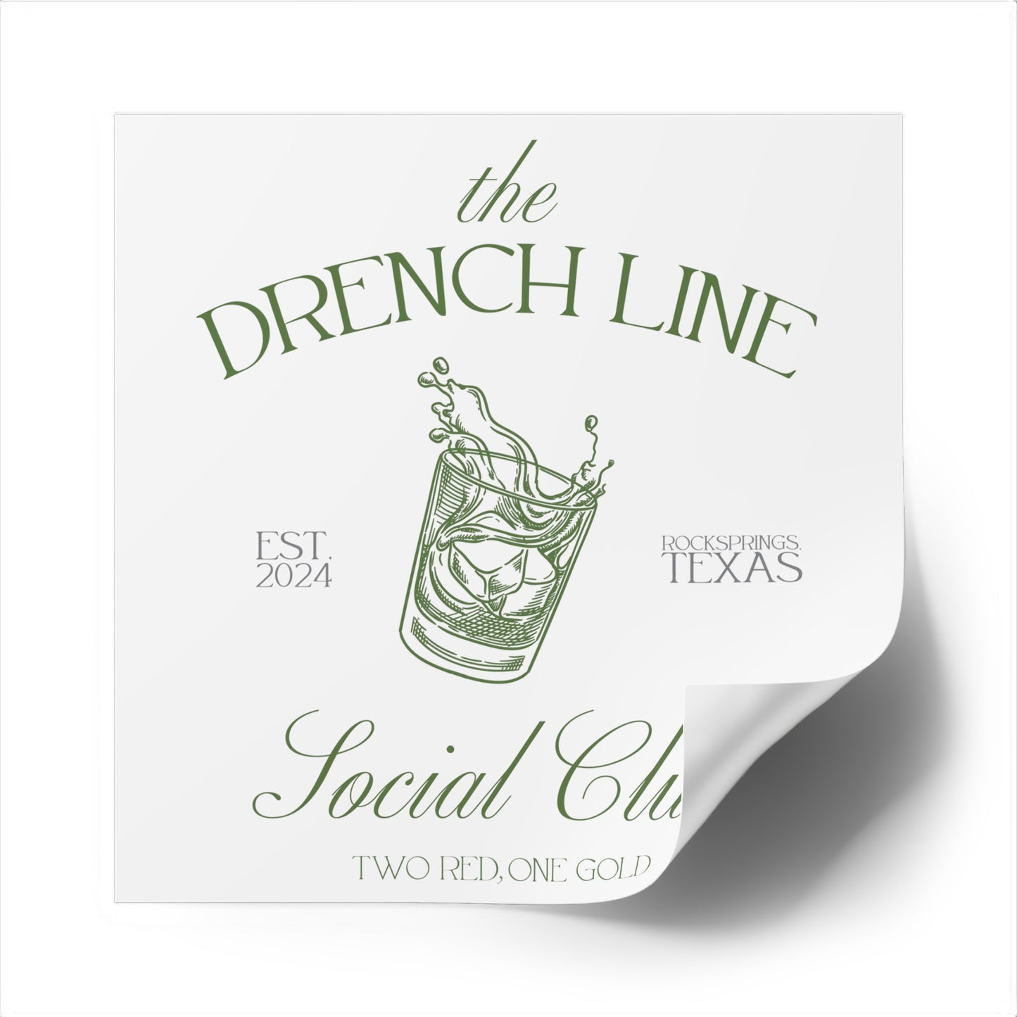 The Drench Line Social Club Indoor\Outdoor Stickers | Livestock Country Club | Stock Show Mom Style | Show Lamb | Show Goat | 4H & FFA