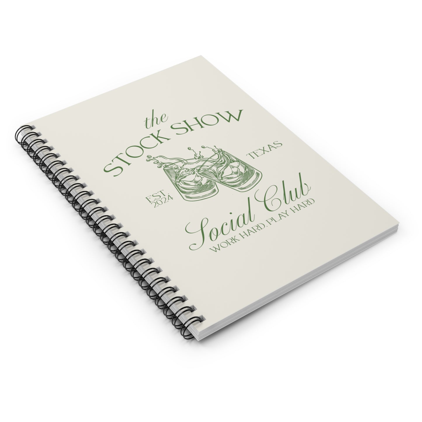 The Stock Show Social Club Spiral Notebook | Livestock Country Club | Stock Show Style | 4H Club Gifts