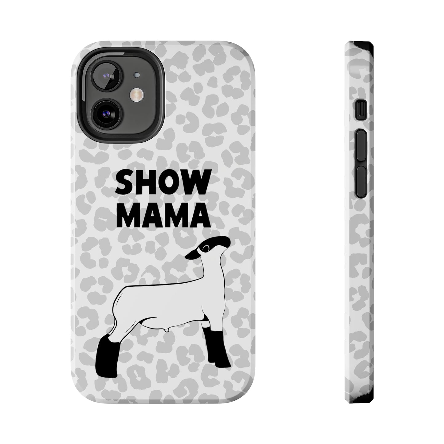 Show Mama Lamb Leopard Print Phone Cases | Livestock Phone Case | Livestock Gifts for Her | Lamb and Sheep Phone Case