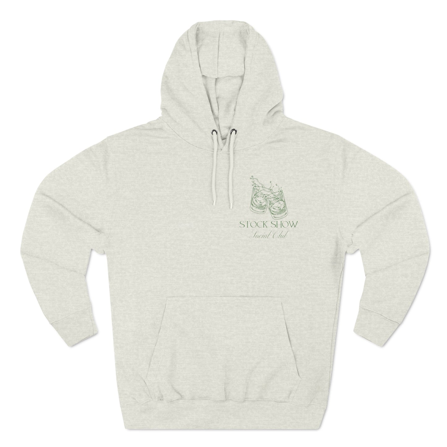 The Stock Show Social Club Fleece Hoodie (Tumbler Design) | Livestock Country Club | Stock Show Style | Show Lamb | Show Goat | 4H & FFA