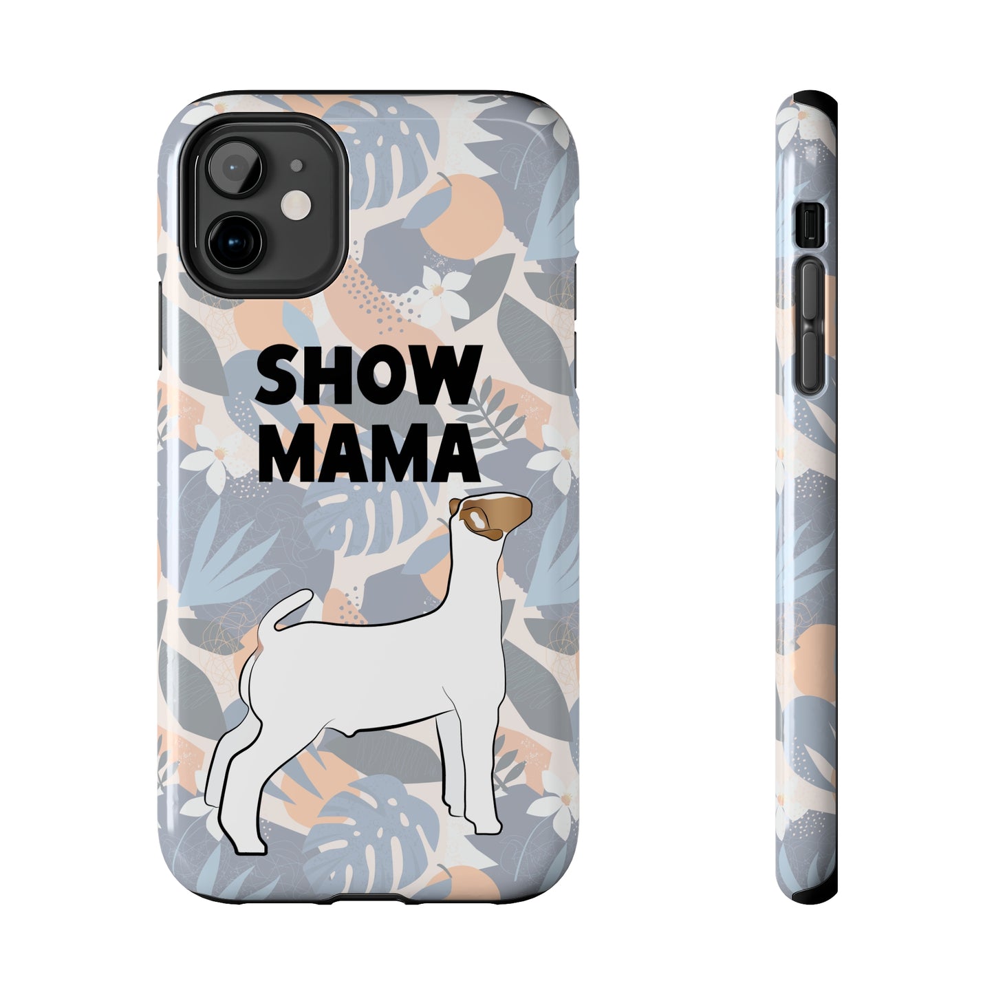 Show Mama Show Goat Hawaiian Print Phone Cases | Livestock Phone Case | Livestock Gifts for Her | Show Goats and Lambs | 4H Gift