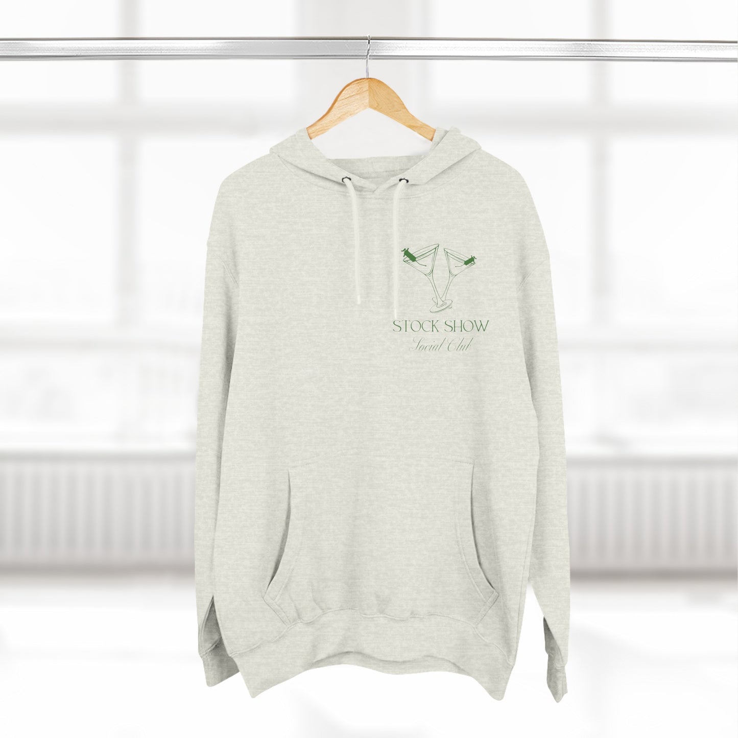 The Stock Show Social Club Fleece Hoodie (Martini Design) | Livestock Country Club | Stock Show Style | Show Lamb | Show Goat | 4H & FFA
