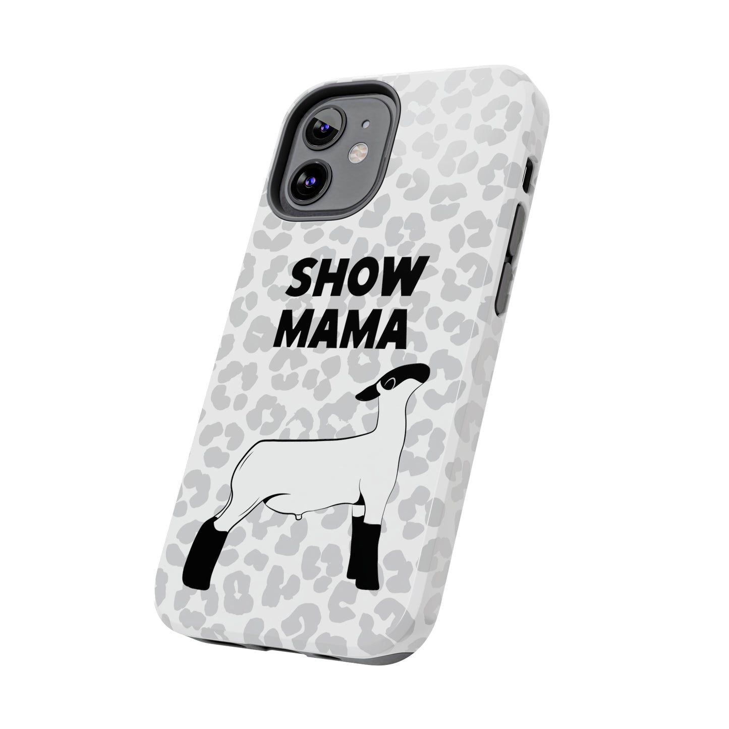 Show Mama Lamb Leopard Print Phone Cases | Livestock Phone Case | Livestock Gifts for Her | Lamb and Sheep Phone Case