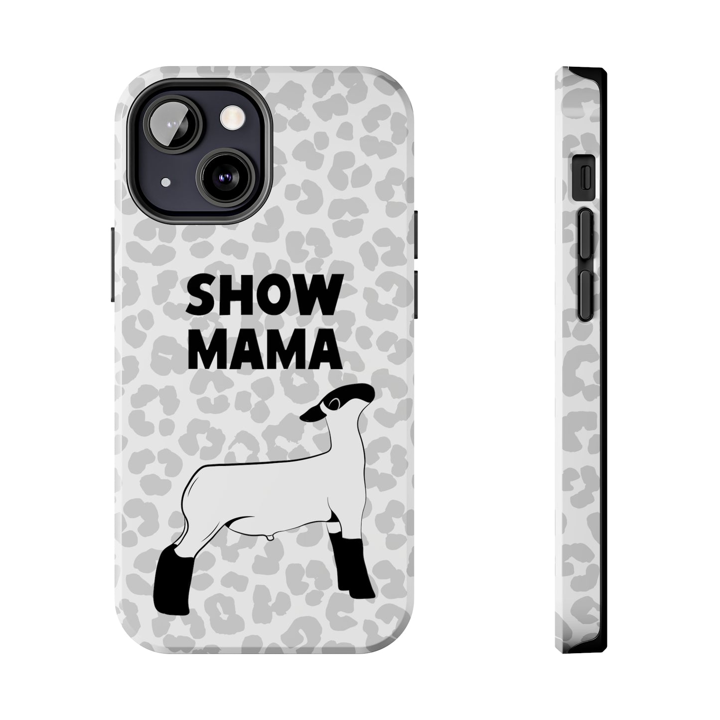 Show Mama Lamb Leopard Print Phone Cases | Livestock Phone Case | Livestock Gifts for Her | Lamb and Sheep Phone Case