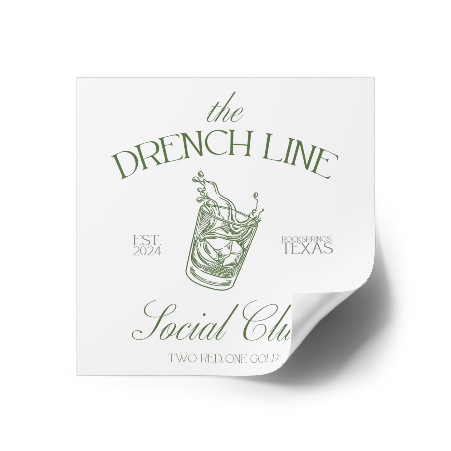 The Drench Line Social Club Indoor\Outdoor Stickers | Livestock Country Club | Stock Show Mom Style | Show Lamb | Show Goat | 4H & FFA
