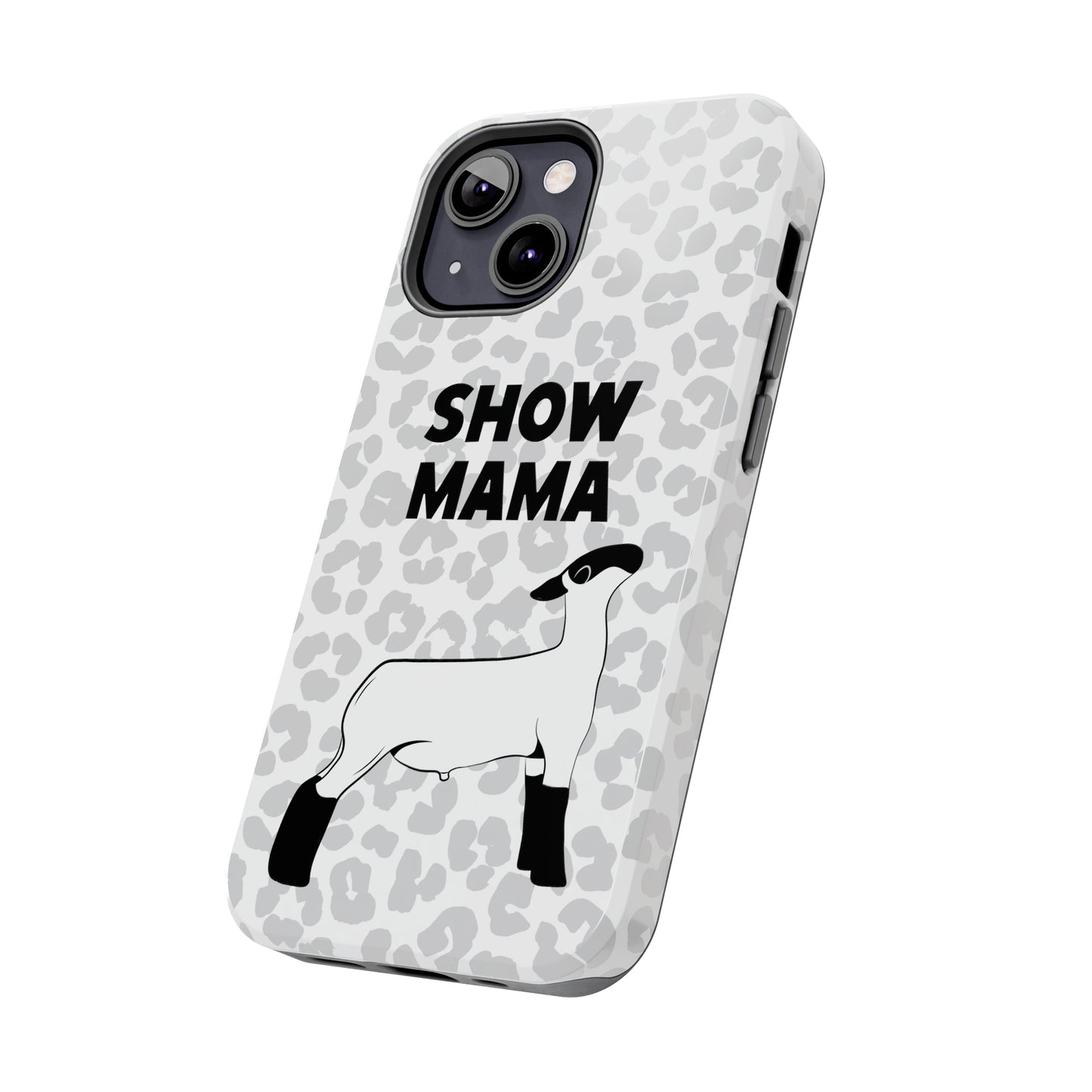 Show Mama Lamb Leopard Print Phone Cases | Livestock Phone Case | Livestock Gifts for Her | Lamb and Sheep Phone Case