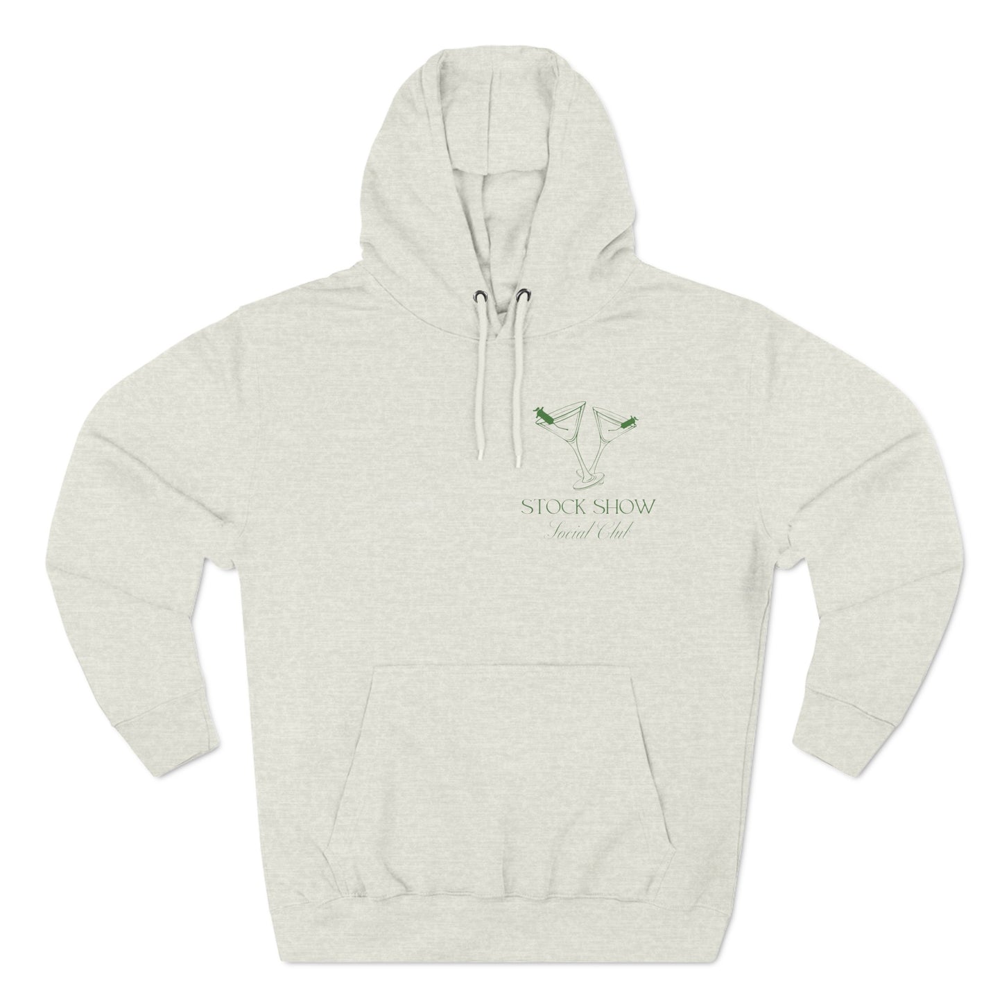 The Stock Show Social Club Fleece Hoodie (Martini Design) | Livestock Country Club | Stock Show Style | Show Lamb | Show Goat | 4H & FFA