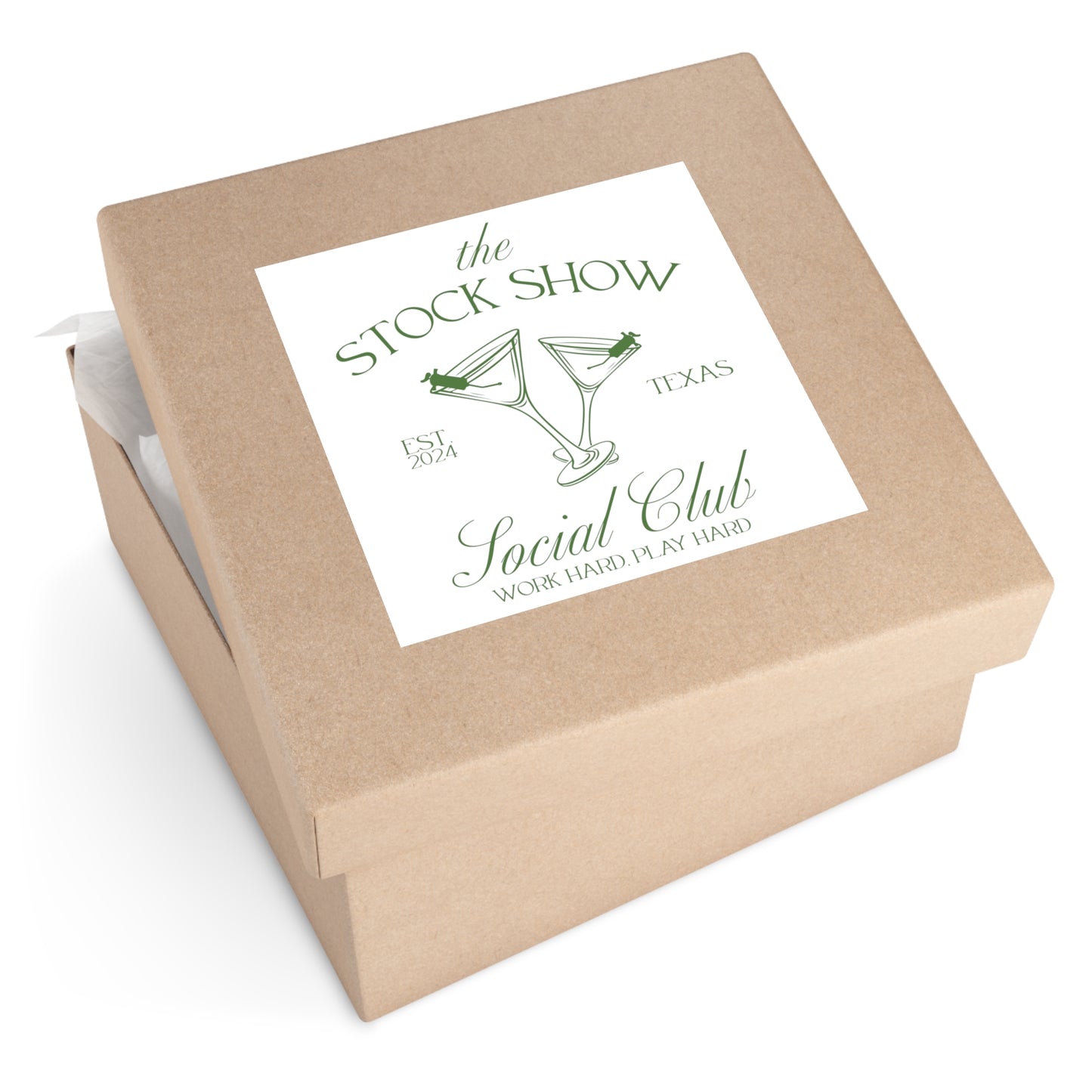 The Stock Show Social Club Indoor\Outdoor Stickers (Solo Cups) | Livestock Country Club | Stock Show Mom Style | Show Pig | Show Lamb