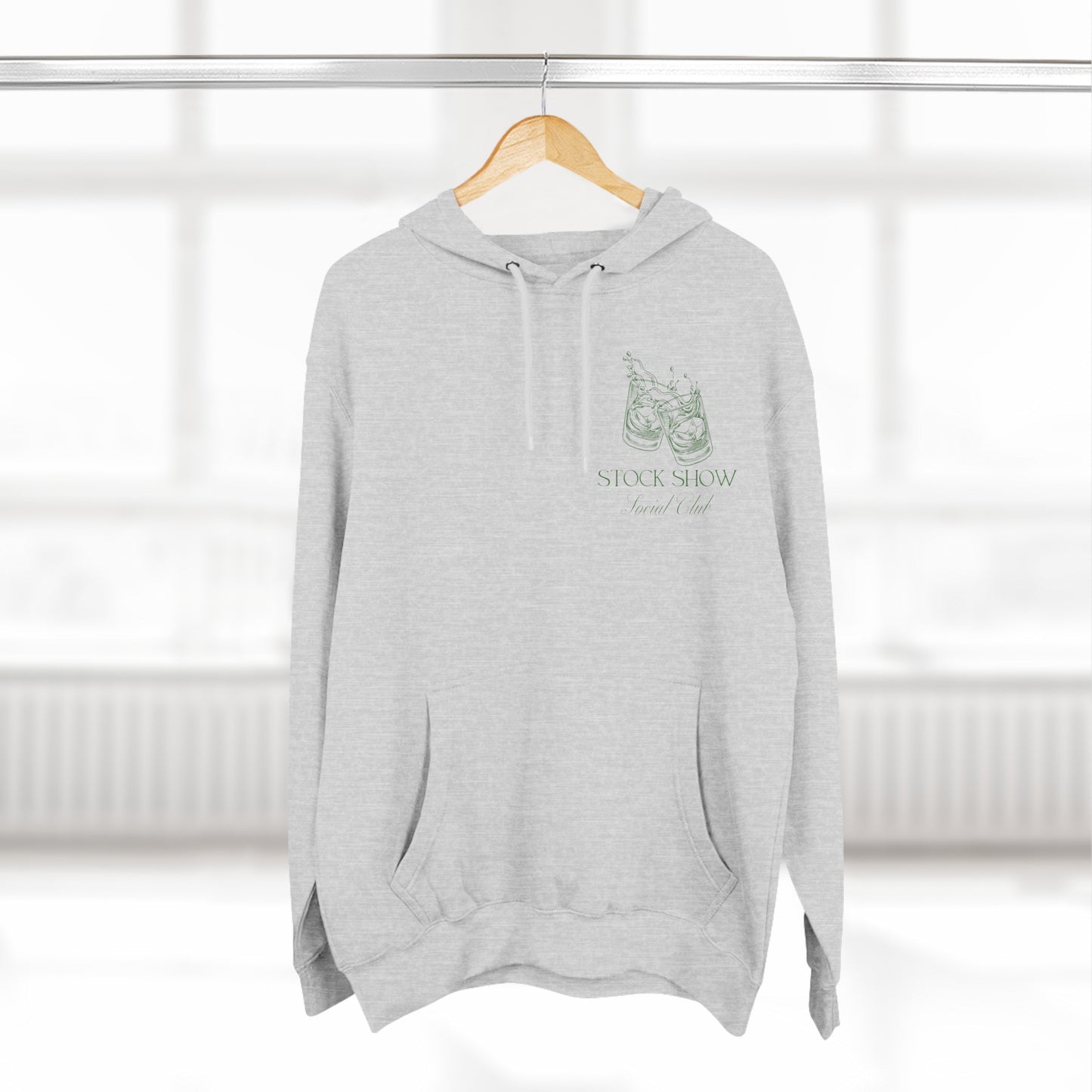 The Stock Show Social Club Fleece Hoodie (Tumbler Design) | Livestock Country Club | Stock Show Style | Show Lamb | Show Goat | 4H & FFA