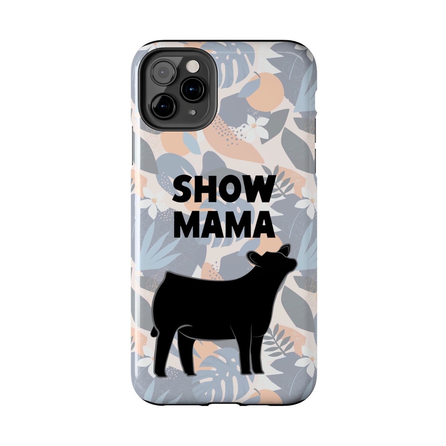 Show Mama Angus Show Heifer Hawaiian Print Phone Cases | Livestock Phone Case | Gifts for Her | 4H Club Gifts | Show Heifer Phone Case