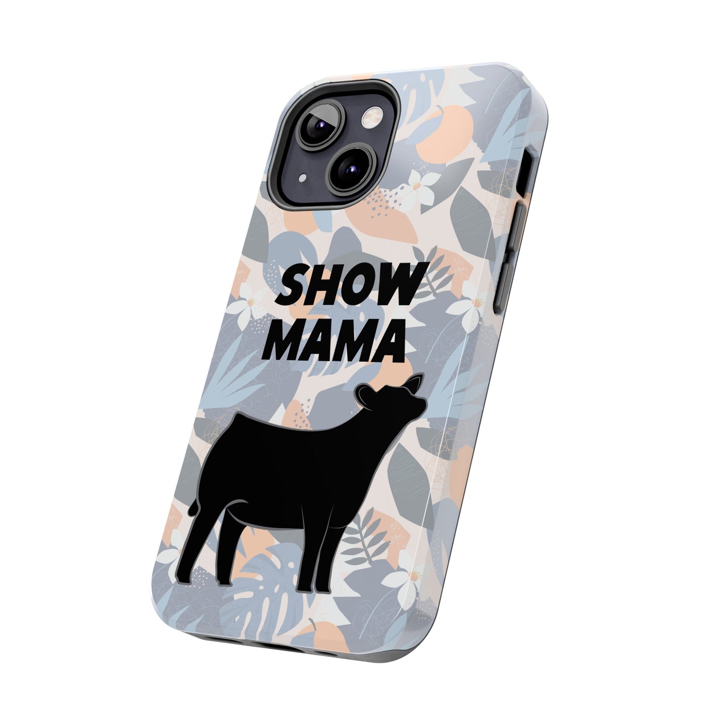 Show Mama Angus Show Heifer Hawaiian Print Phone Cases | Livestock Phone Case | Gifts for Her | 4H Club Gifts | Show Heifer Phone Case
