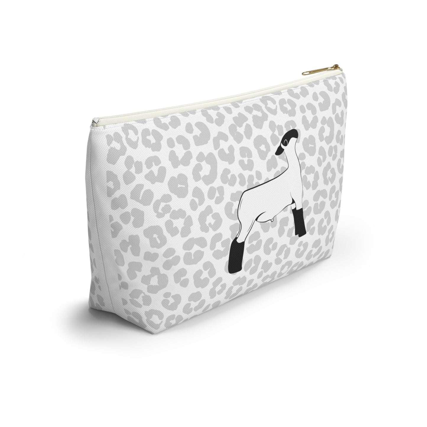 Show Lamb Accessory Pouch | Show Lamb Leopard Makeup Bag | Show Lamb Leopard Pencil Bag | Show Lamb Leopard Travel Bag