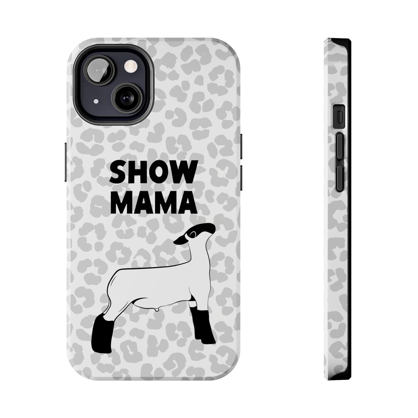 Show Mama Lamb Leopard Print Phone Cases | Livestock Phone Case | Livestock Gifts for Her | Lamb and Sheep Phone Case