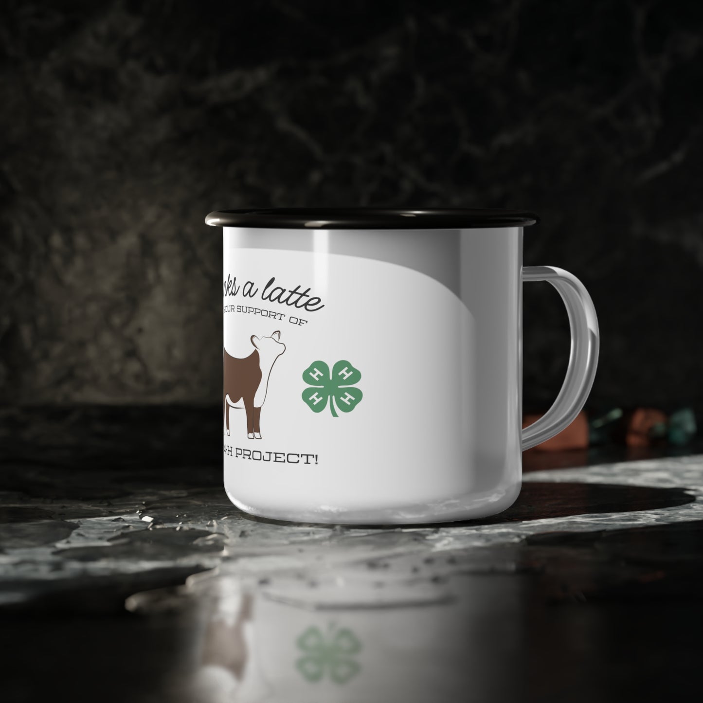 Thanks A Latte 4H Club Buyers Gift | Show Steer Buyer Gift | 4-H Clover | County Fair Buyers Gift | Livestock Thank You Gift | Gifts for Her