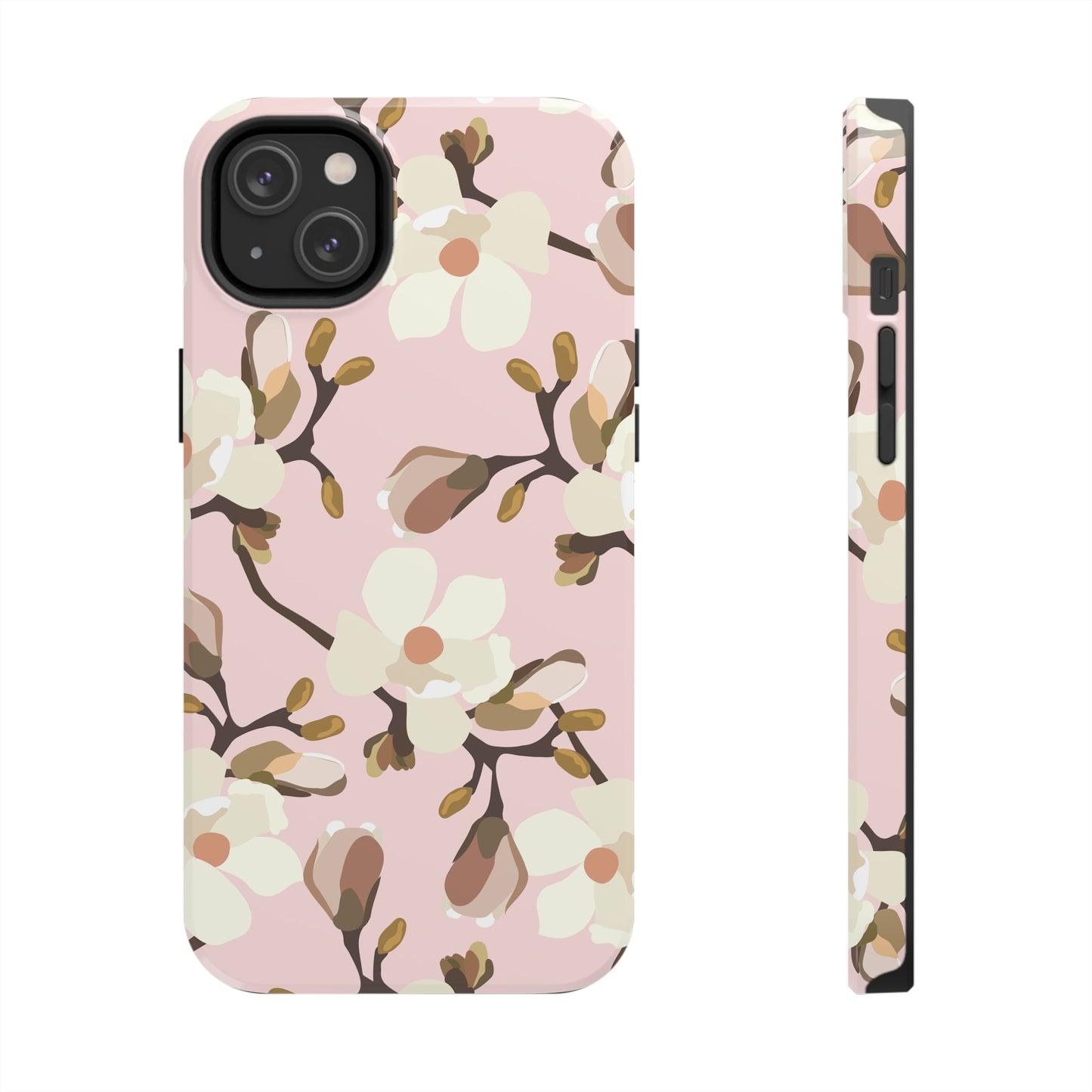 Pink Magnolia Print Phone Case | Pink Phone Case | Gifts for Her