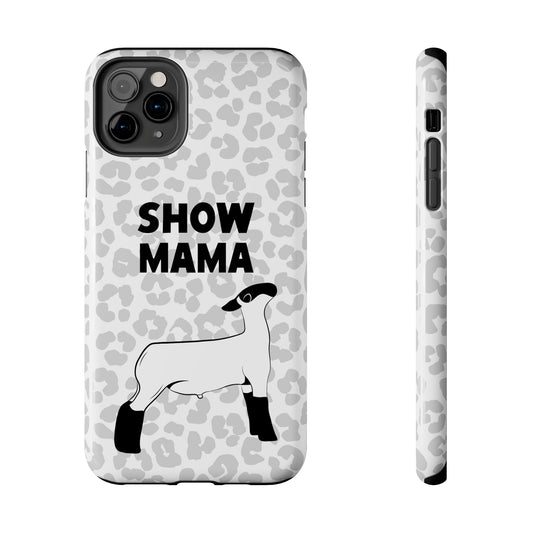 Show Mama Lamb Leopard Print Phone Cases | Livestock Phone Case | Livestock Gifts for Her | Lamb and Sheep Phone Case