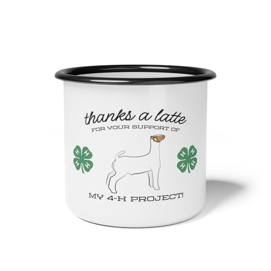 Thanks A Latte 4H Club Buyers Gift | Show Goat Buyer Gift | 4-H Clover | County Fair Buyers Gift | Livestock Thank You Gift | Gifts for Her