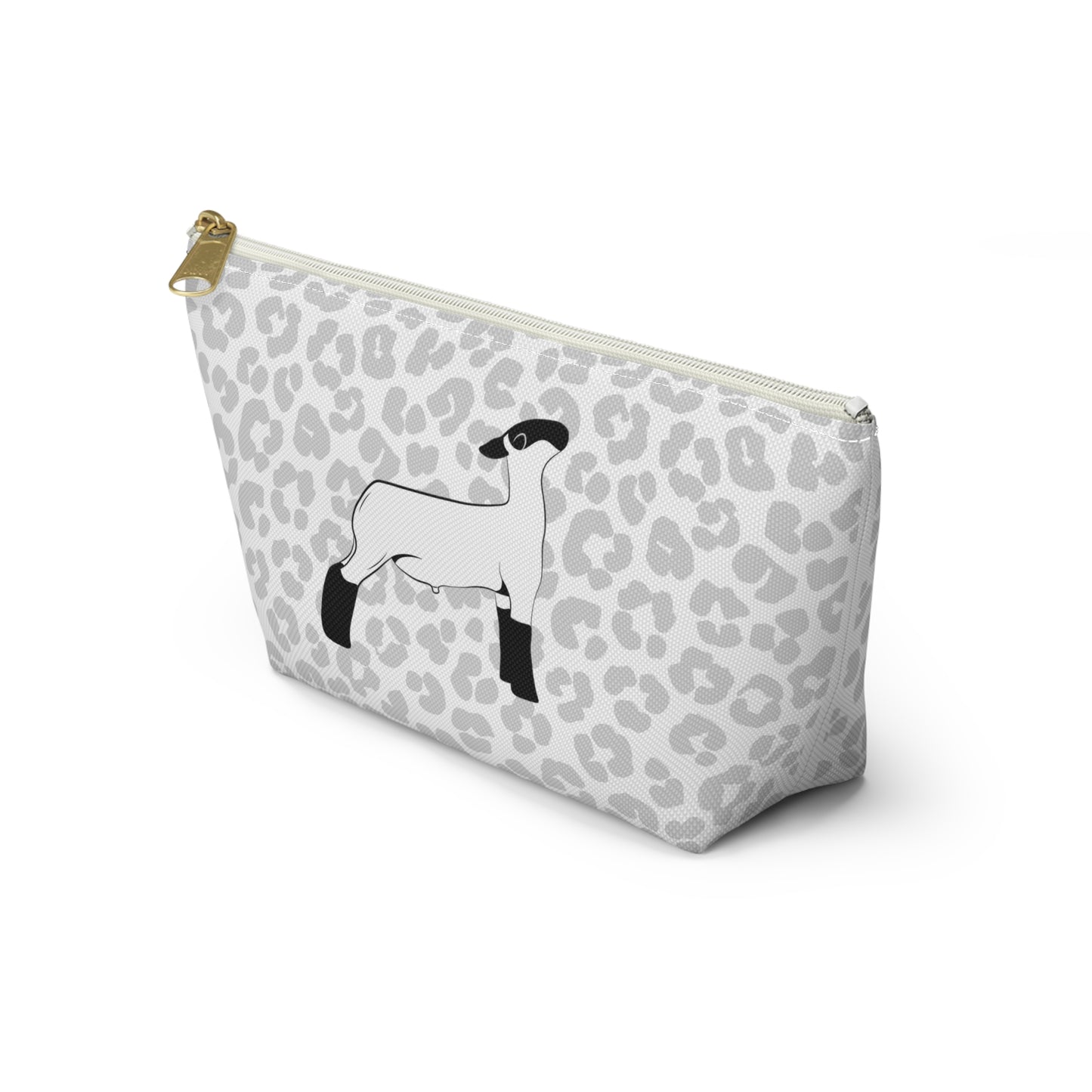 Show Lamb Accessory Pouch | Show Lamb Leopard Makeup Bag | Show Lamb Leopard Pencil Bag | Show Lamb Leopard Travel Bag