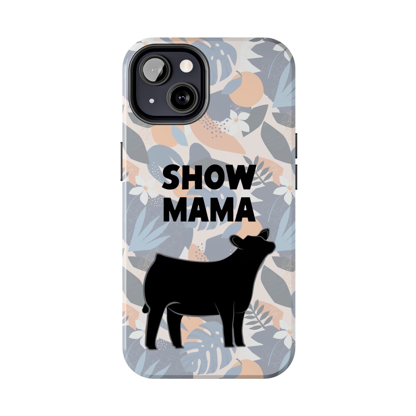 Show Mama Angus Show Heifer Hawaiian Print Phone Cases | Livestock Phone Case | Gifts for Her | 4H Club Gifts | Show Heifer Phone Case