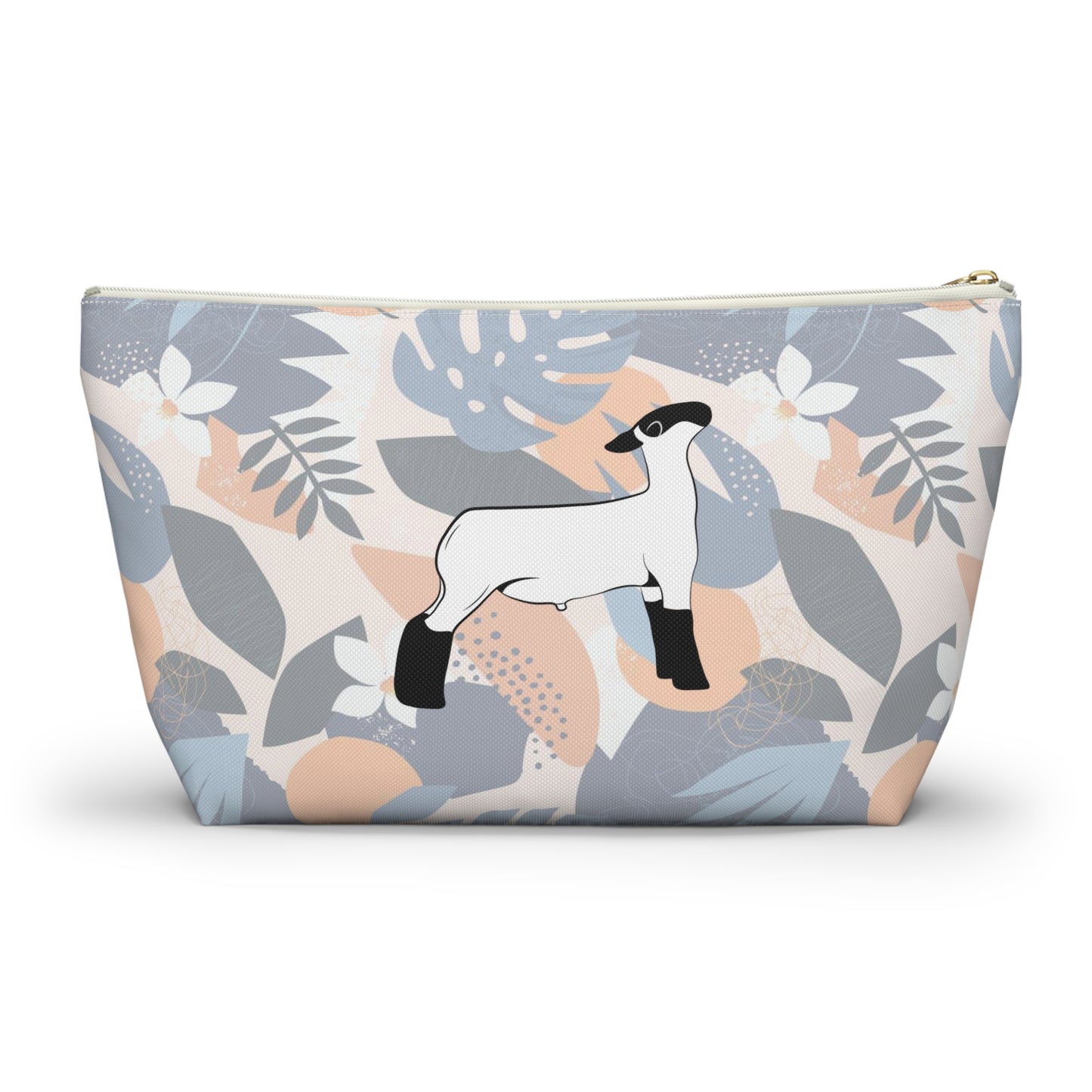 Show Lamb Accessory Pouch | Show Lamb Hawaiian Print Makeup Bag | Show Lamb Hawaiia Pencil Bag | Show Lamb Hawaiian Travel Bag