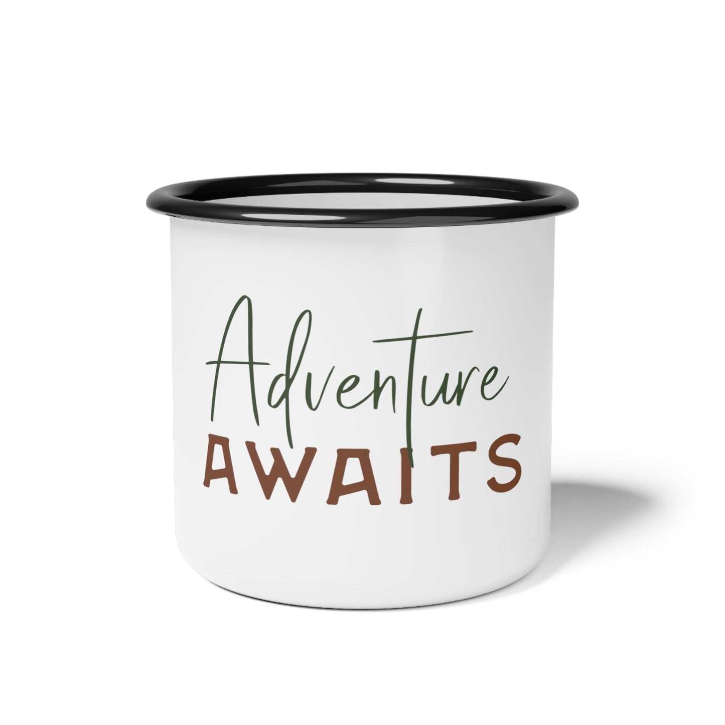 Adventure Awaits Baby Shower Enamel Camp Cup Mountain Animals Baby Shower Gift or Prize