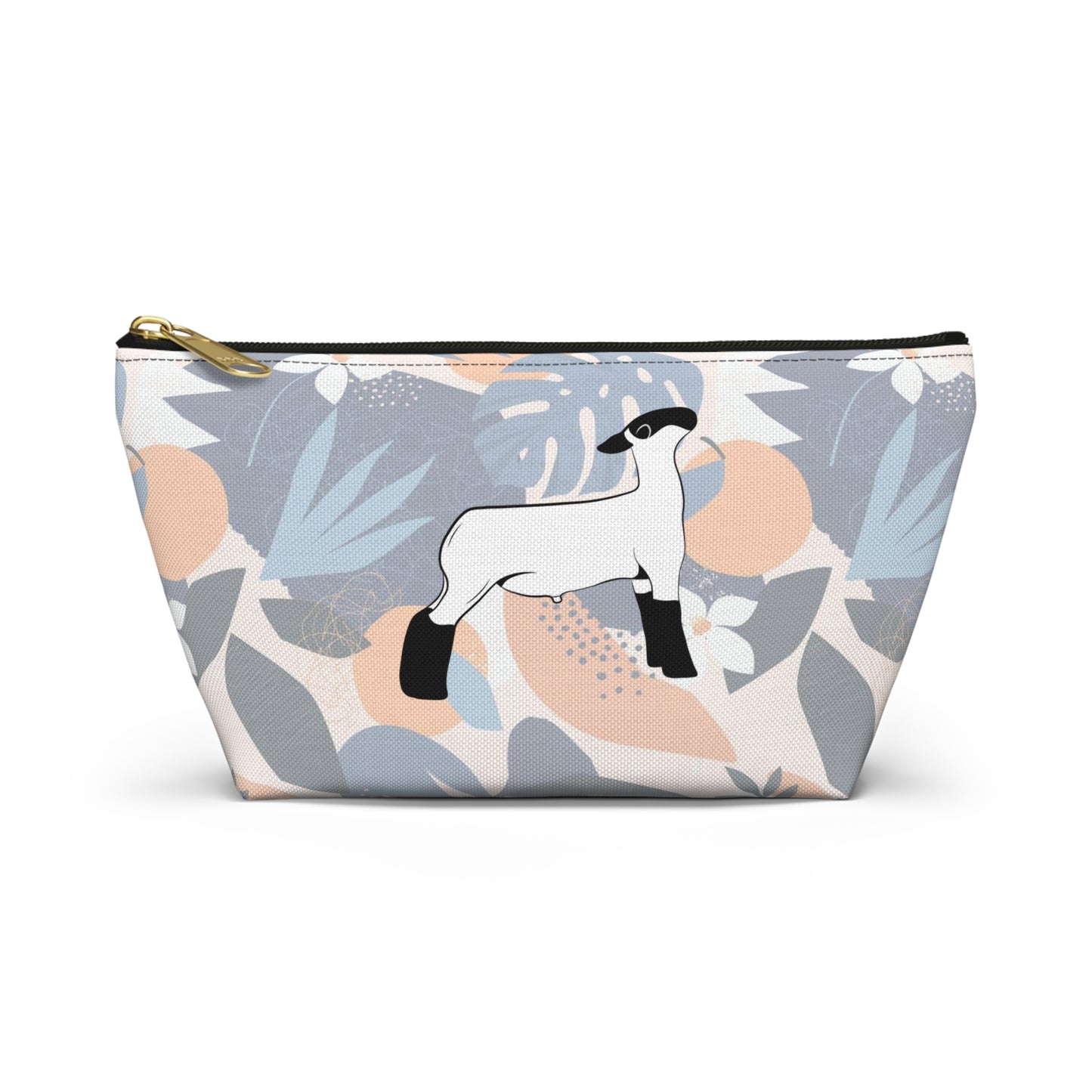 Show Lamb Accessory Pouch | Show Lamb Hawaiian Print Makeup Bag | Show Lamb Hawaiia Pencil Bag | Show Lamb Hawaiian Travel Bag