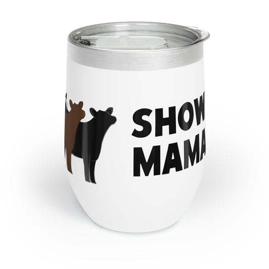 Show Mama Show Heifer Wine Tumbler | 4H Club Gift | Stock Show Gift | Livestock Show Mom | Livestock Show | Show Goat Gift