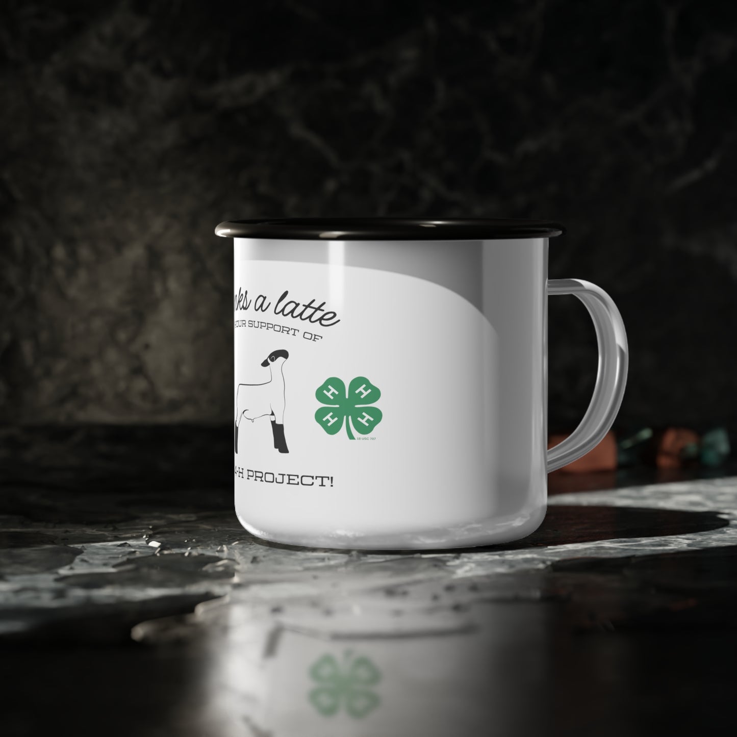 Thanks A Latte 4H Club Buyers Gift | Show Lamb Buyer Gift | 4-H Clover | County Fair Buyers Gift | Livestock Thank You Gift | Gifts for Her