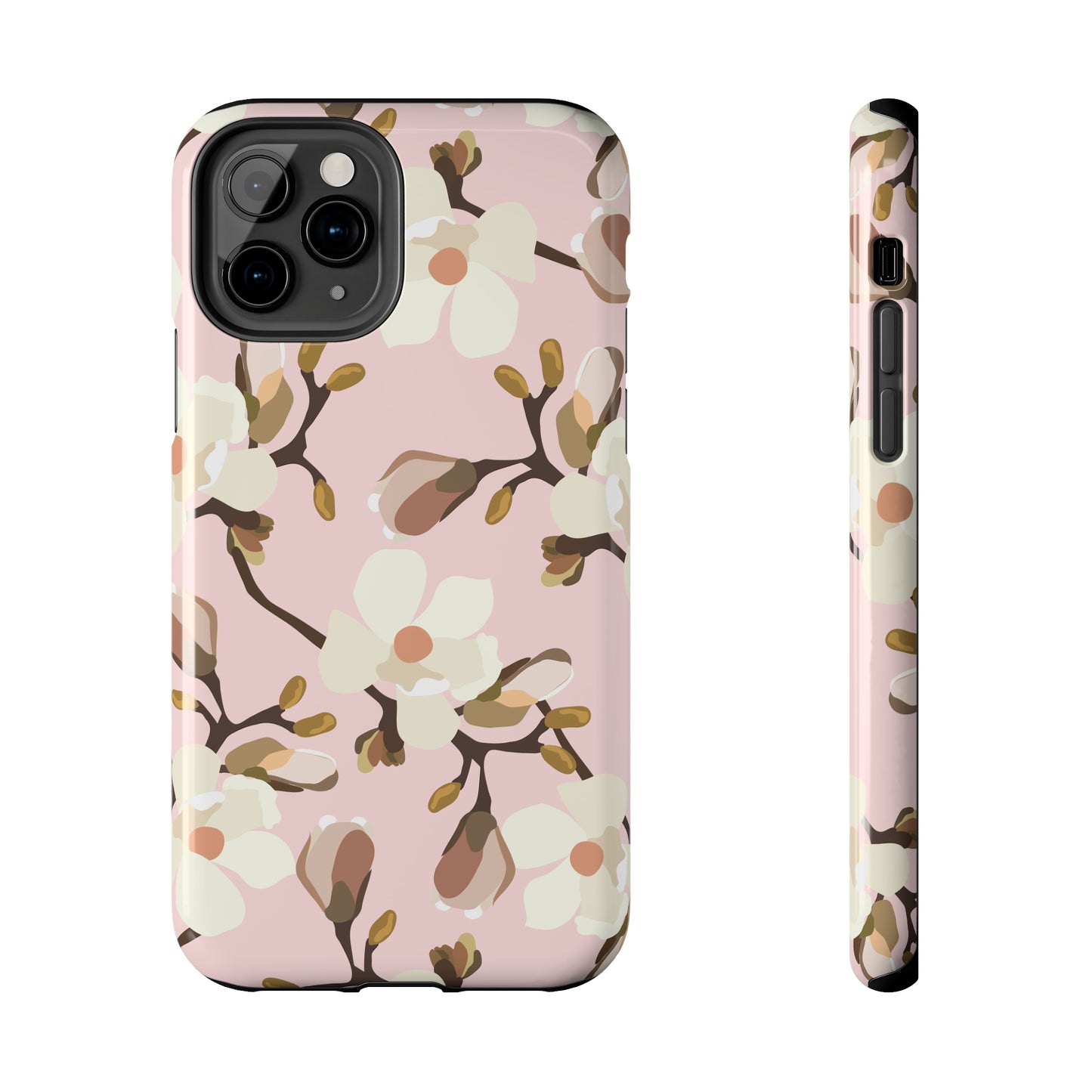 Pink Magnolia Print Phone Case | Pink Phone Case | Gifts for Her