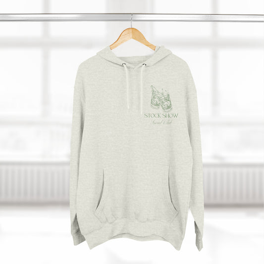 The Stock Show Social Club Fleece Hoodie (Tumbler Design) | Livestock Country Club | Stock Show Style | Show Lamb | Show Goat | 4H & FFA