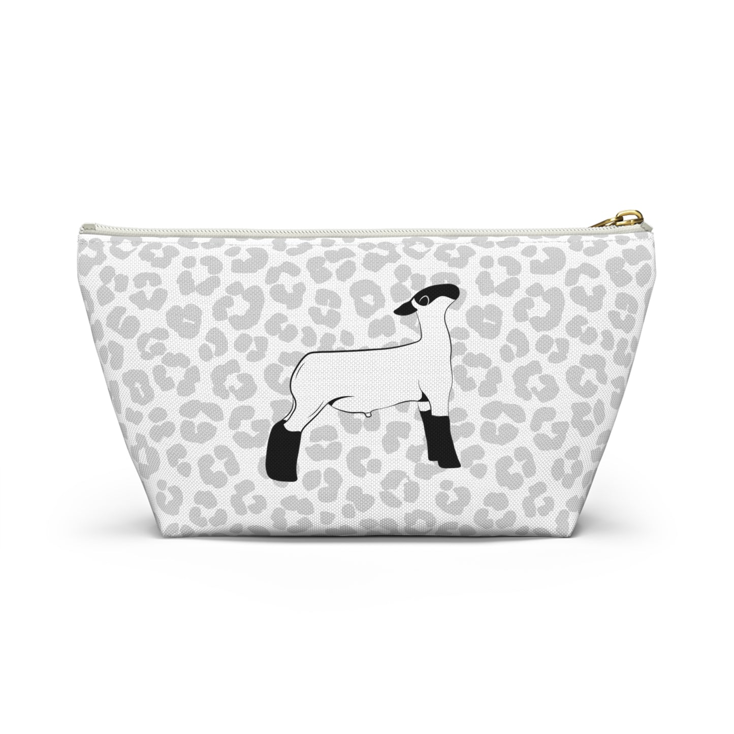 Show Lamb Accessory Pouch | Show Lamb Leopard Makeup Bag | Show Lamb Leopard Pencil Bag | Show Lamb Leopard Travel Bag