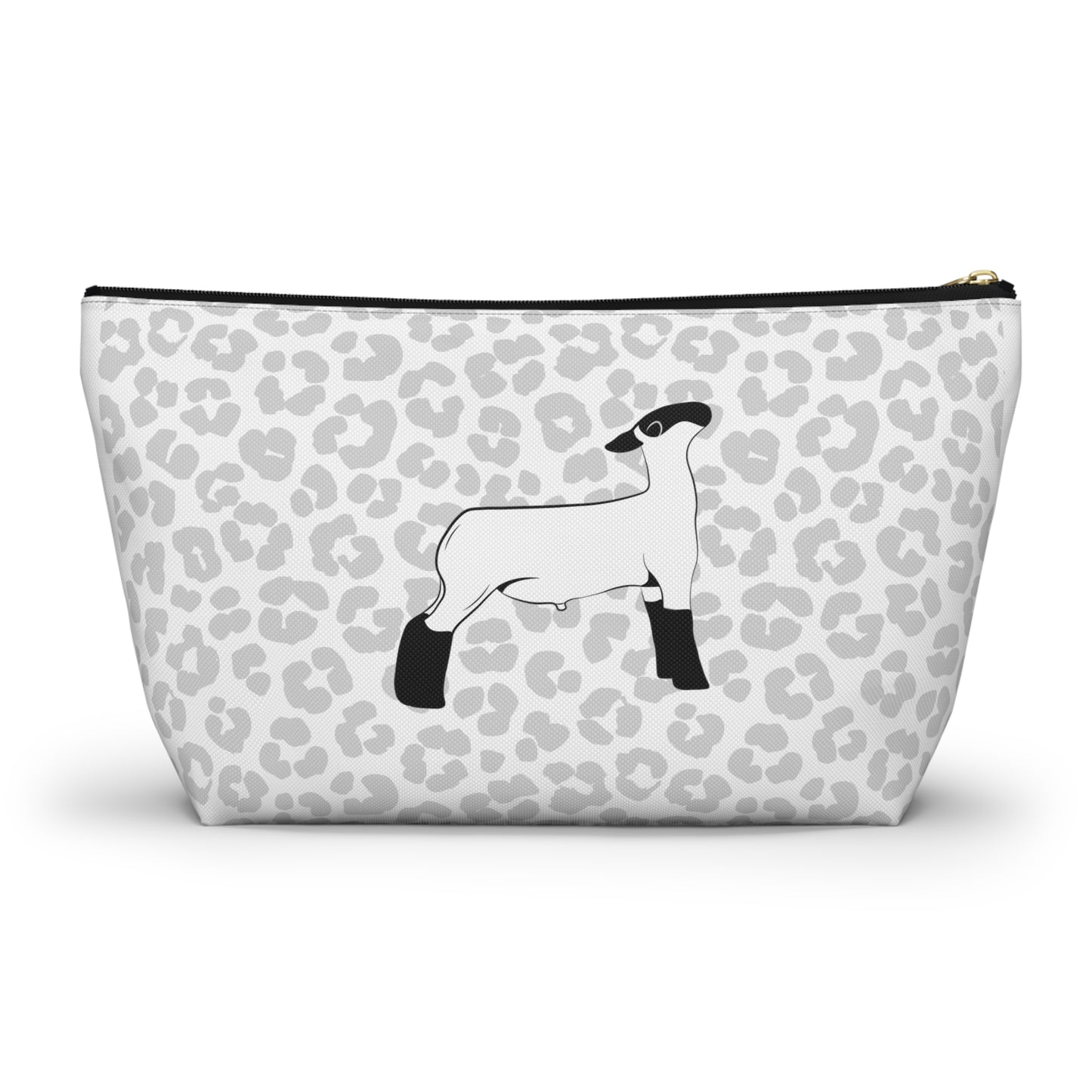 Show Lamb Accessory Pouch | Show Lamb Leopard Makeup Bag | Show Lamb Leopard Pencil Bag | Show Lamb Leopard Travel Bag