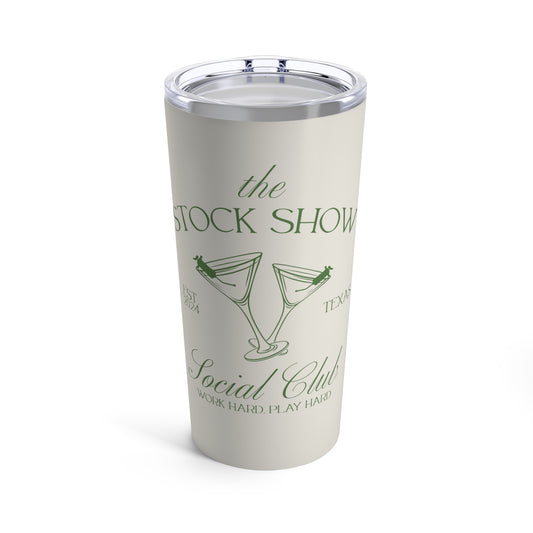 The Stock Show Social Club 20oz Tumbler | Livestock Country Club | Stock Show Style | 4H & FFA Show Mom Tumbler