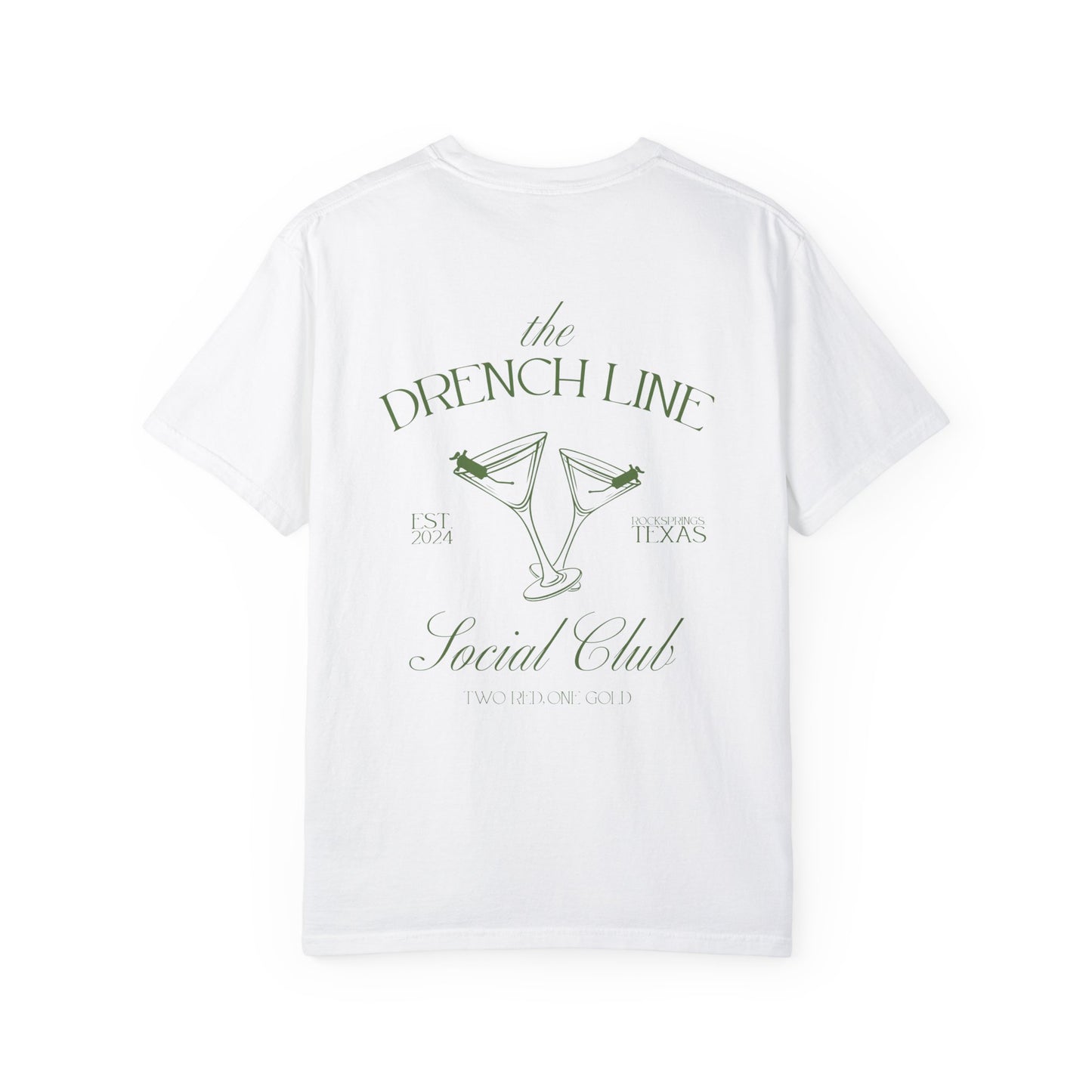 The Drench Line Social Club Unisex (Martini Design) COMFORT COLORS T-shirt | Livestock Country Club | Show Mom Style | 4H & FFA Club