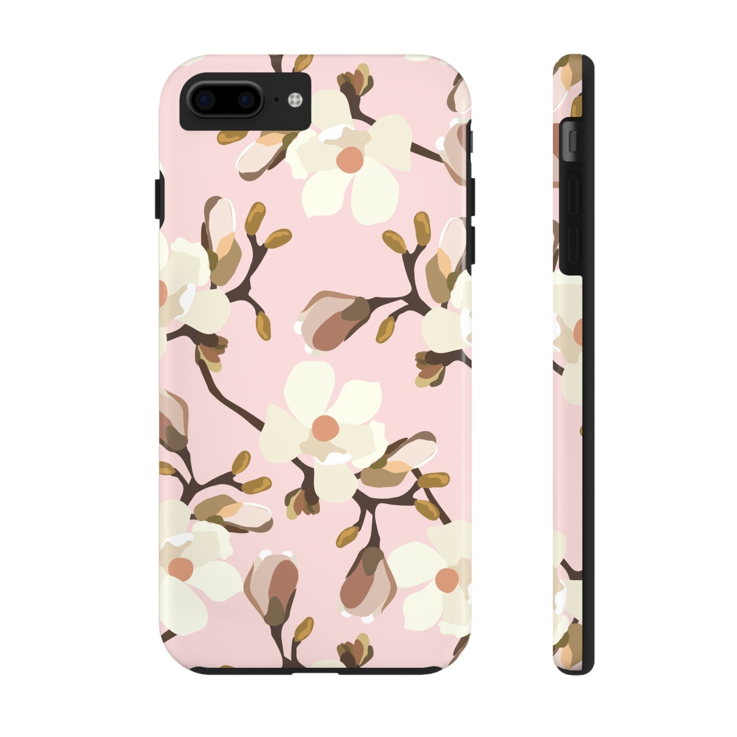 Pink Magnolia Print Phone Case | Pink Phone Case | Gifts for Her