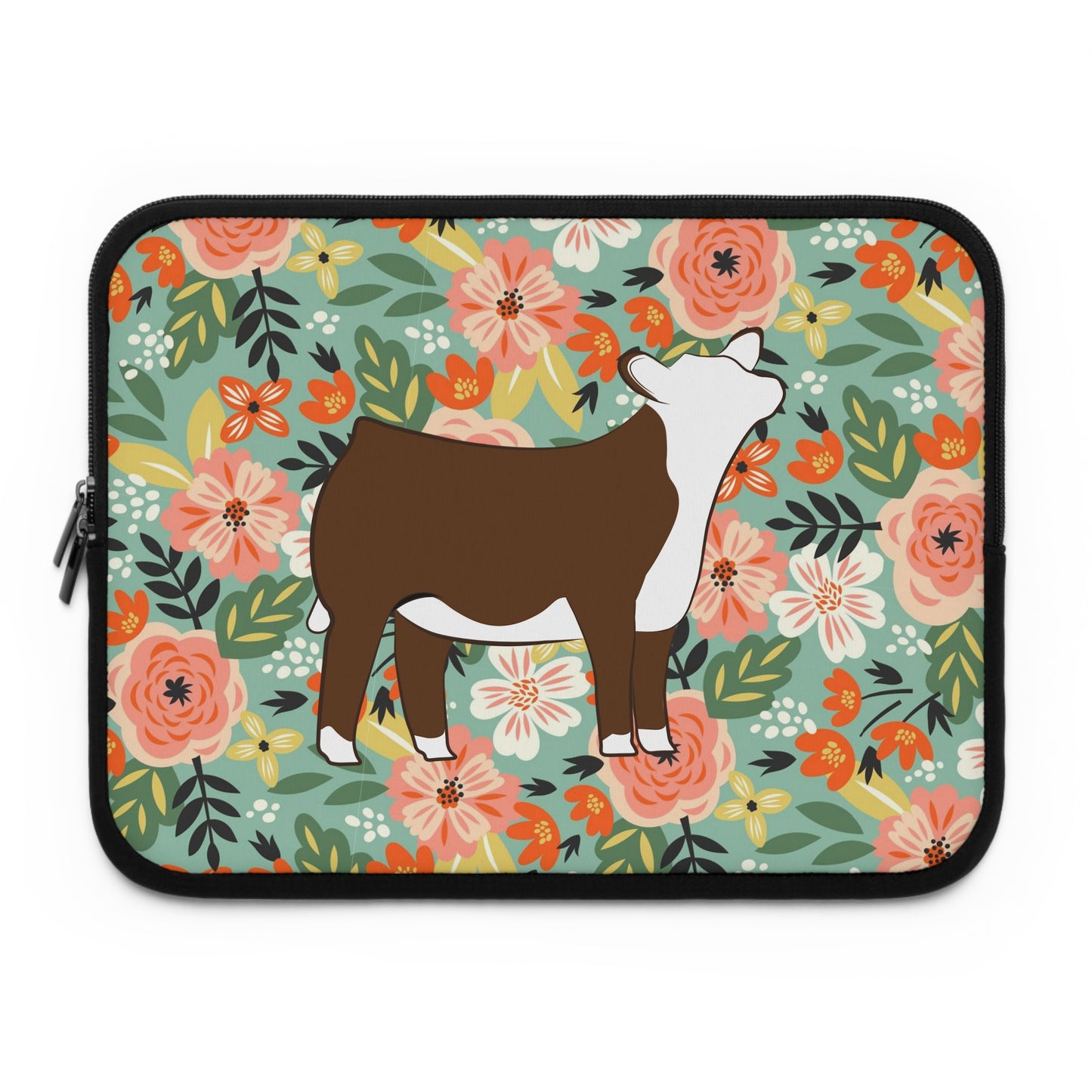 Hereford Heifer Laptop or iPad Sleeve | Livestock Gifts | 4H Gift | Laptop Cover | Livestock Laptop Sleeve | Gifts for Teens