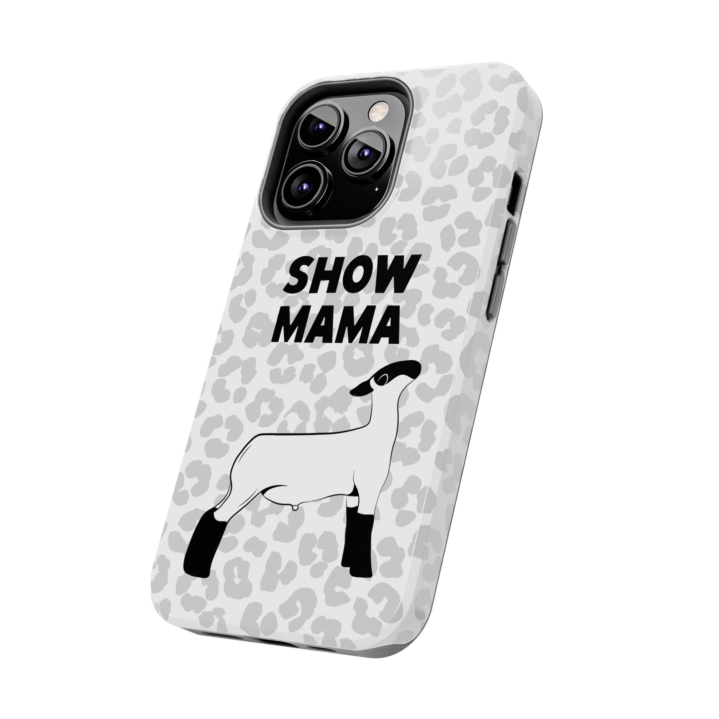 Show Mama Lamb Leopard Print Phone Cases | Livestock Phone Case | Livestock Gifts for Her | Lamb and Sheep Phone Case