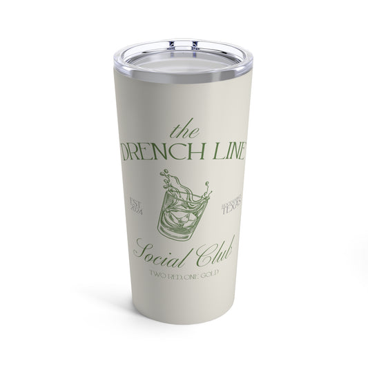 The Drench Line Social Club 20oz Cream Tumbler | Livestock Country Club | Stock Show Style | 4H & FFA Show Mom Tumbler