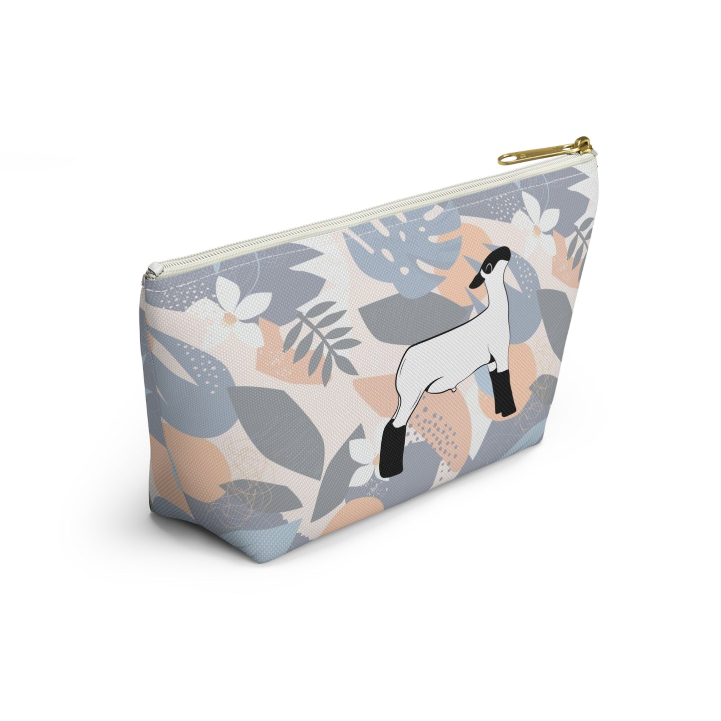 Show Lamb Accessory Pouch | Show Lamb Hawaiian Print Makeup Bag | Show Lamb Hawaiia Pencil Bag | Show Lamb Hawaiian Travel Bag